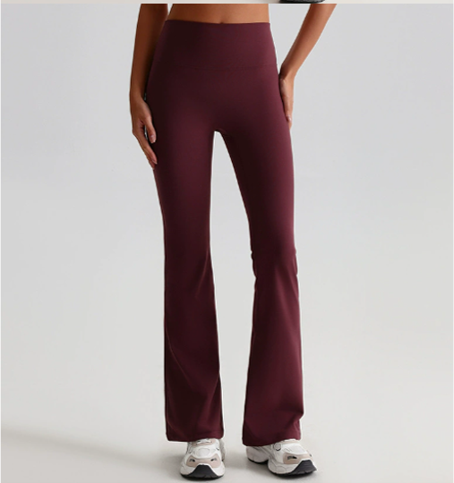 Legging évasé Freya — Aubergine