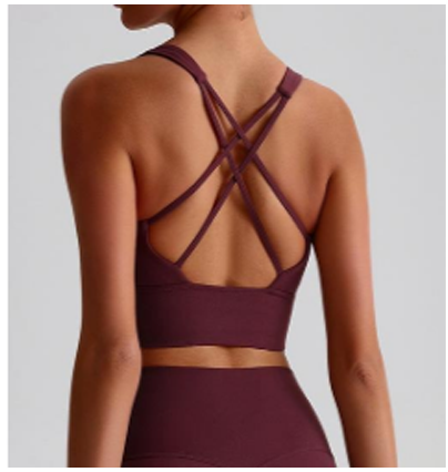 Top Freya Croisé — Aubergine