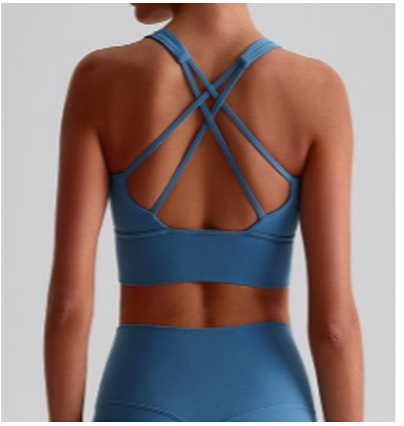Top Freya Croisé — Bleu Océan