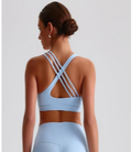 Top Freya Asymétrique — Bleu Ciel